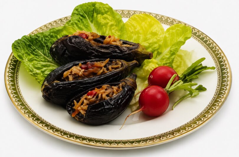 Stuffed Pickled Eggplants