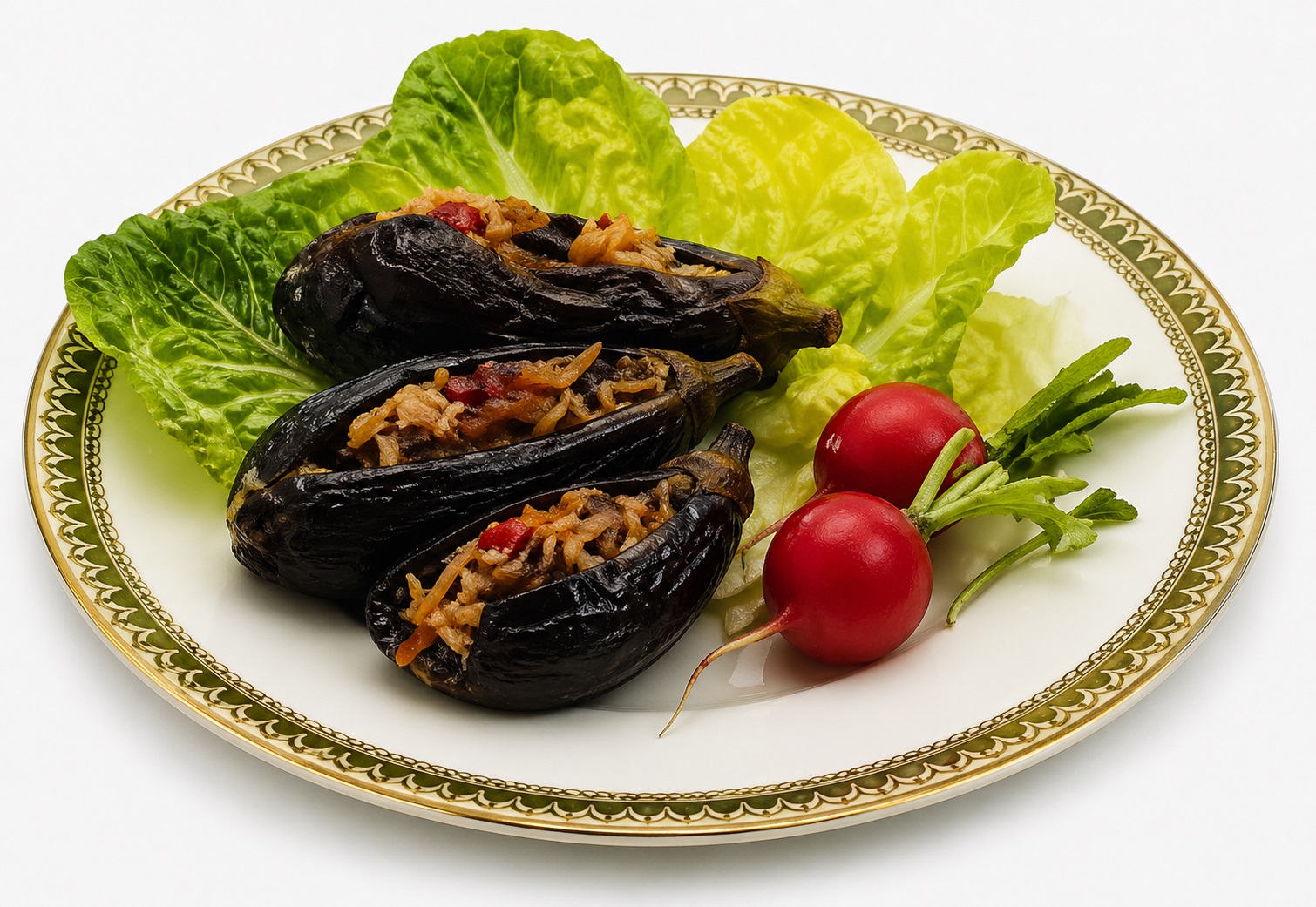 Stuffed Pickled Eggplants